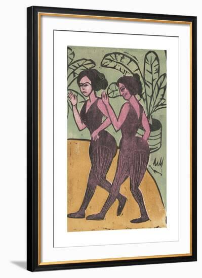 English Step Dancers-Ernst Ludwig Kirchner-Framed Premium Giclee Print