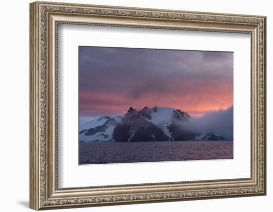 English Strait at sunset, Antarctica, Polar Regions-Sergio Pitamitz-Framed Photographic Print