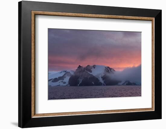 English Strait at sunset, Antarctica, Polar Regions-Sergio Pitamitz-Framed Photographic Print