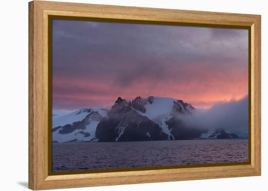 English Strait at sunset, Antarctica, Polar Regions-Sergio Pitamitz-Framed Premier Image Canvas