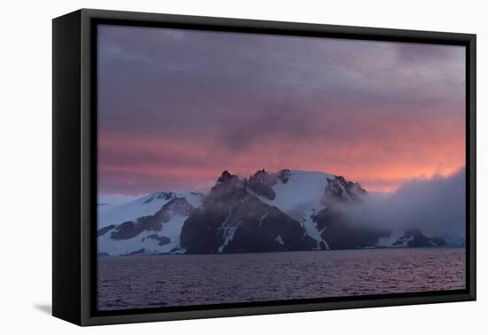 English Strait at sunset, Antarctica, Polar Regions-Sergio Pitamitz-Framed Premier Image Canvas