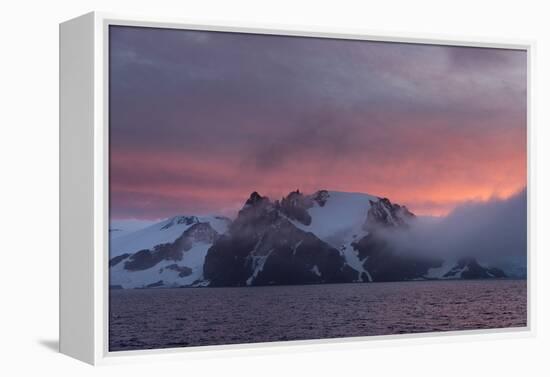 English Strait at sunset, Antarctica, Polar Regions-Sergio Pitamitz-Framed Premier Image Canvas