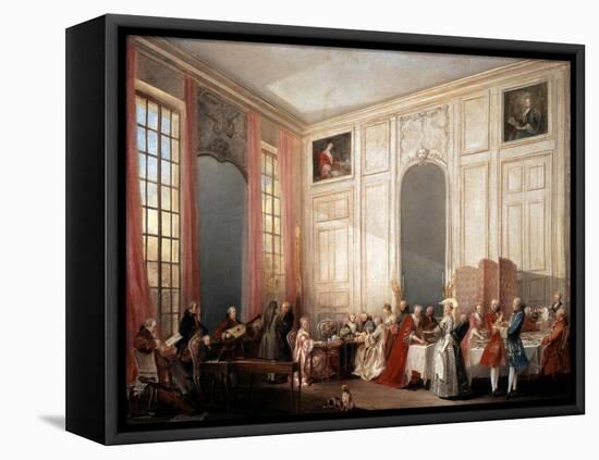 English Tea Party with the Prince of Conti at the Temple, 1766-Michel Barthelemy Ollivier-Framed Premier Image Canvas