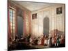 English Tea Party with the Prince of Conti at the Temple, 1766-Michel Barthelemy Ollivier-Mounted Giclee Print