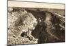 English Trench Between Bapaume and Arras (B/W Photo)-German photographer-Mounted Giclee Print