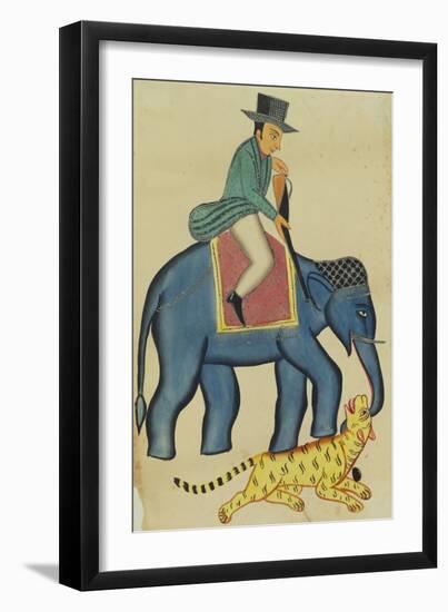 Englishman on an Elephant, India-null-Framed Giclee Print