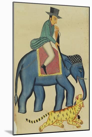 Englishman on an Elephant, India-null-Mounted Giclee Print