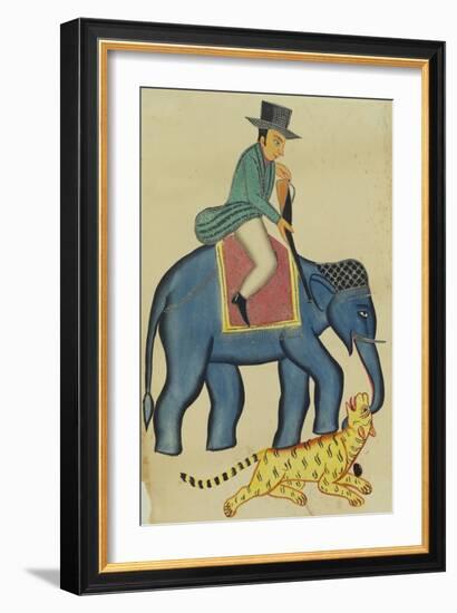 Englishman on an Elephant, India-null-Framed Giclee Print