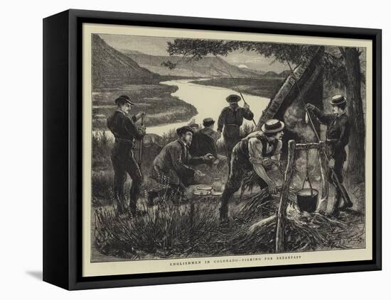 Englishmen in Colorado, Fishing for Breakfast-Francis S. Walker-Framed Premier Image Canvas