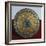 Engraved Gold Disk and Turquoise Mosaic, Artifact Originating from the Castle of Chichen Iza-null-Framed Giclee Print