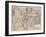 Engraved, Hand Colored Map of Holland, 1595-Gerardus Mercator-Framed Giclee Print