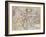 Engraved, Hand Colored Map of Holland, 1595-Gerardus Mercator-Framed Giclee Print