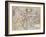 Engraved, Hand Colored Map of Holland, 1595-Gerardus Mercator-Framed Giclee Print