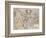 Engraved, Hand Colored Map of Holland, 1595-Gerardus Mercator-Framed Giclee Print
