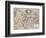 Engraved, Hand Colored Map of Holland, 1595-Gerardus Mercator-Framed Giclee Print