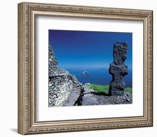 Engraved Irish Menhir-null-Framed Art Print