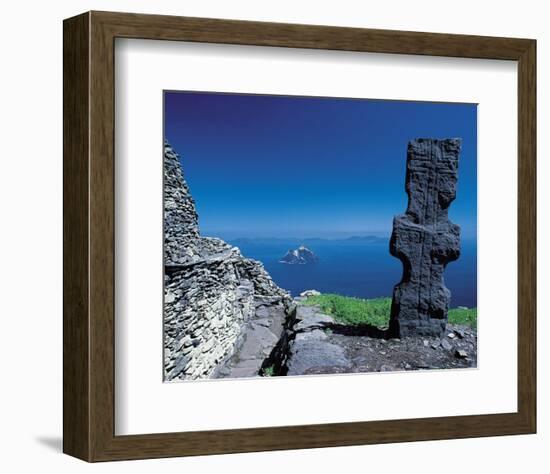 Engraved Irish Menhir-null-Framed Art Print