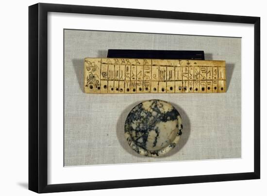 Engraved Ivory Plaque from Step Pyramid of Djoser-null-Framed Giclee Print