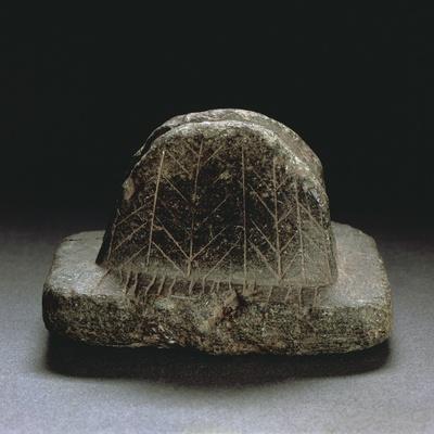 'Engraved Soapstone Tool Used to Smooth Objects, from Nuragic Village