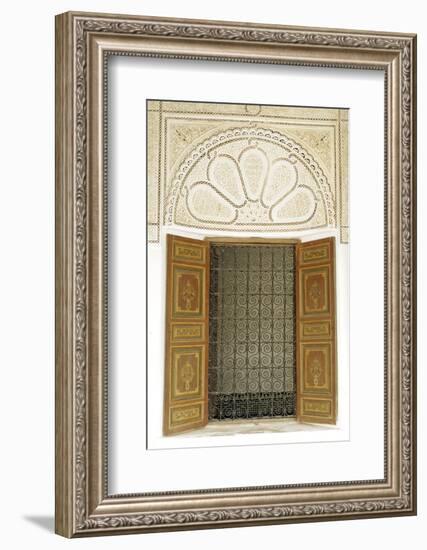 Engraved Wood Decor in Alaouite Palace of Dar Si Said-Guy Thouvenin-Framed Photographic Print