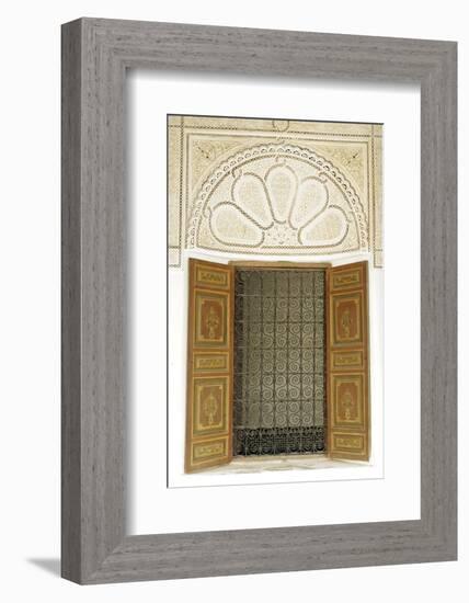Engraved Wood Decor in Alaouite Palace of Dar Si Said-Guy Thouvenin-Framed Photographic Print