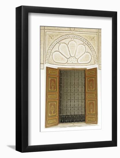 Engraved Wood Decor in Alaouite Palace of Dar Si Said-Guy Thouvenin-Framed Photographic Print