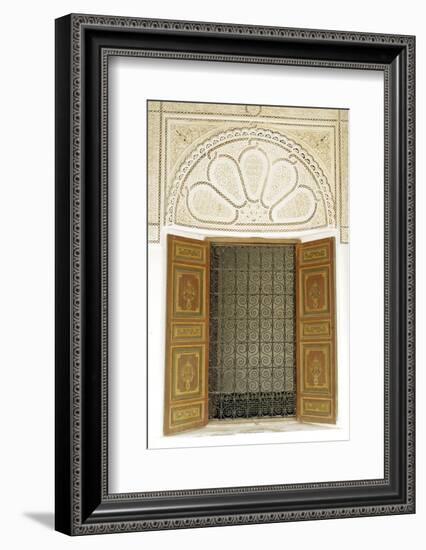 Engraved Wood Decor in Alaouite Palace of Dar Si Said-Guy Thouvenin-Framed Photographic Print