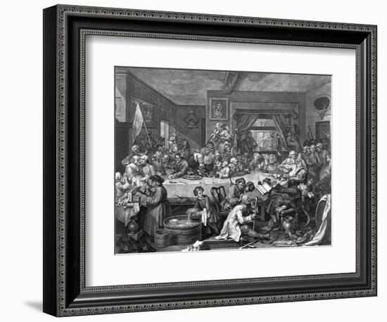 Engraving after an Election Entertainment-William Hogarth-Framed Photographic Print