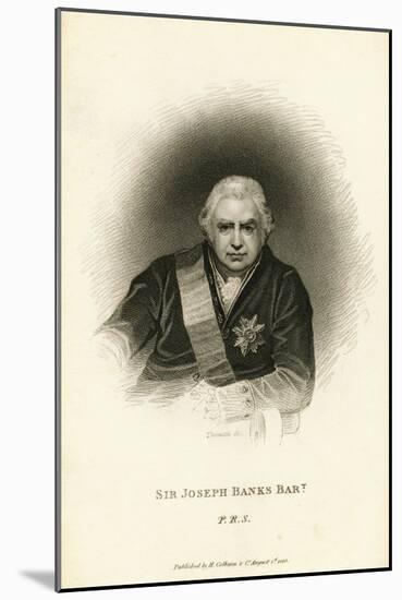 Engraving after Sir Joseph Banks, Bt-Thomas Phillips-Mounted Giclee Print