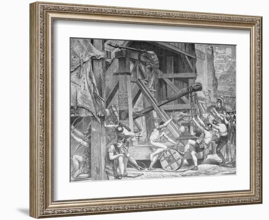 Engraving after the Catapult by Edward John Poynter-Philip Gendreau-Framed Giclee Print