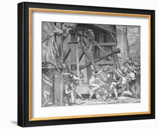 Engraving after the Catapult by Edward John Poynter-Philip Gendreau-Framed Giclee Print
