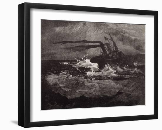 Engraving after the Drawings: Les Travailleurs De La Mer-Victor Hugo-Framed Giclee Print