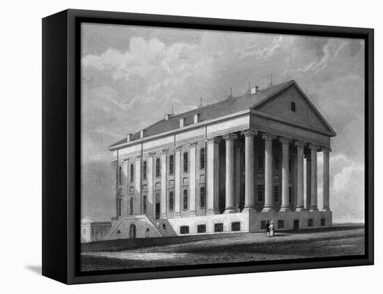 Engraving "Capitol, Richmond, Virginia"-null-Framed Premier Image Canvas