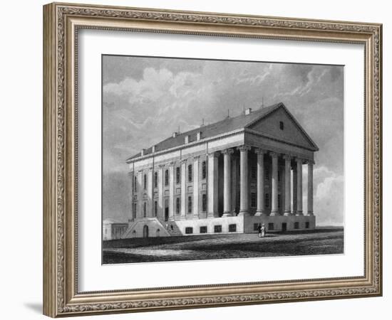 Engraving "Capitol, Richmond, Virginia"-null-Framed Giclee Print