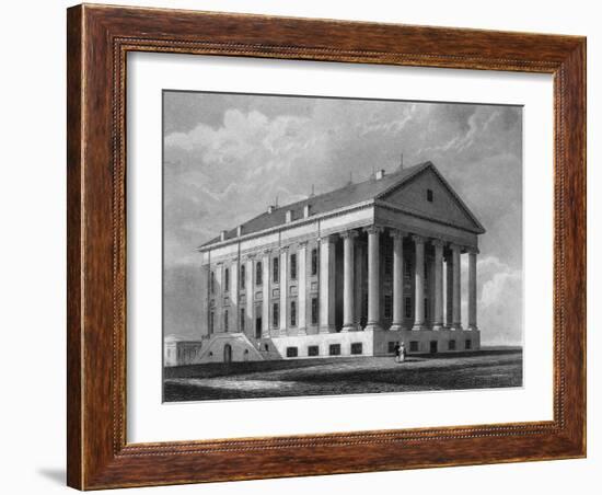 Engraving "Capitol, Richmond, Virginia"-null-Framed Giclee Print