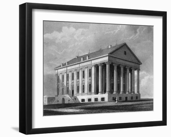 Engraving "Capitol, Richmond, Virginia"-null-Framed Giclee Print