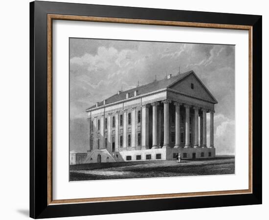 Engraving "Capitol, Richmond, Virginia"-null-Framed Giclee Print