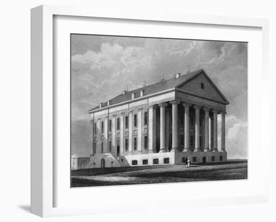 Engraving "Capitol, Richmond, Virginia"-null-Framed Giclee Print