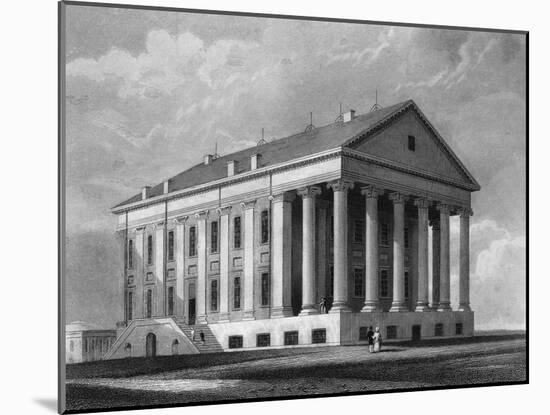 Engraving "Capitol, Richmond, Virginia"-null-Mounted Giclee Print