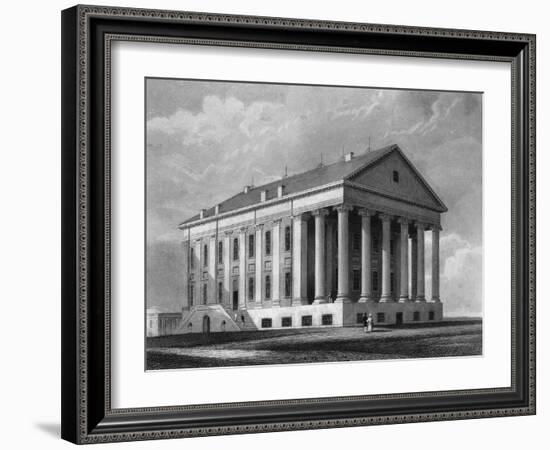 Engraving "Capitol, Richmond, Virginia"-null-Framed Giclee Print