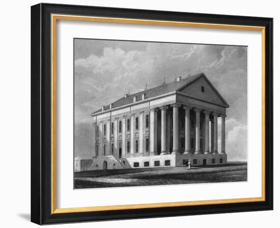 Engraving "Capitol, Richmond, Virginia"-null-Framed Giclee Print