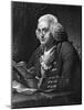 Engraving of Benjamin Franklin, American Philosopher, Author and Scientist-null-Mounted Photographic Print