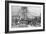 Engraving of Brooklyn Bridge under Const-null-Framed Giclee Print