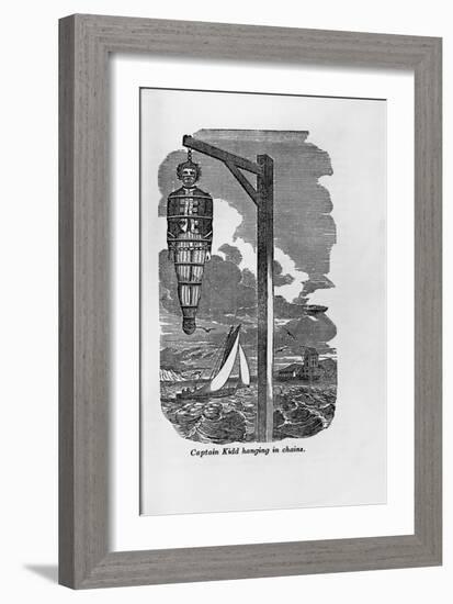 Engraving of "Captain Kidd Hanging in Chains"-null-Framed Giclee Print