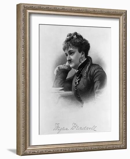 Engraving of Myra Bradwell-null-Framed Giclee Print