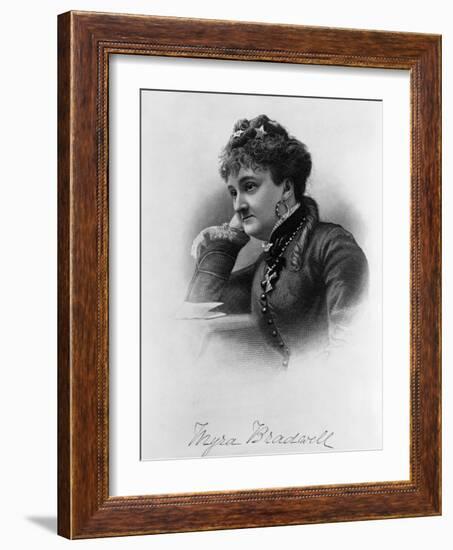 Engraving of Myra Bradwell-null-Framed Giclee Print