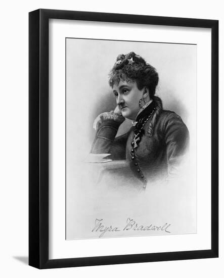 Engraving of Myra Bradwell-null-Framed Giclee Print
