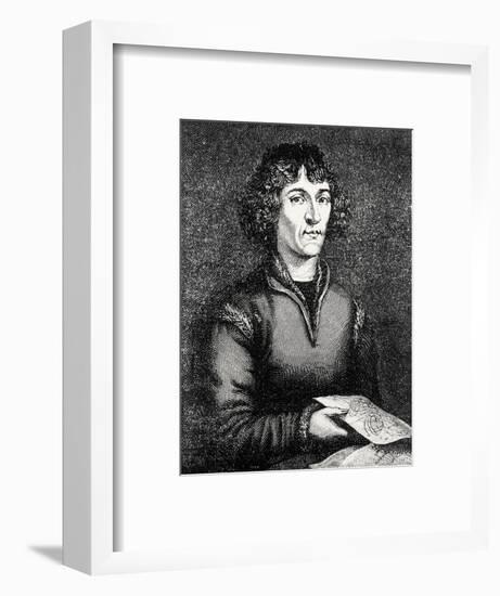 Engraving of Nicolas Copernicus, Polish Astronomer-Jeremy Burgess-Framed Photographic Print