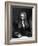 Engraving of Sir Isaac Newton Seated at a Table-null-Framed Giclee Print