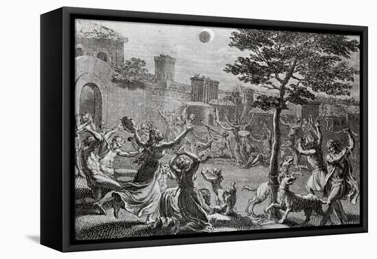 Engraving of Solar Eclipse in Peru by Bernard Picard-Bettmann-Framed Premier Image Canvas